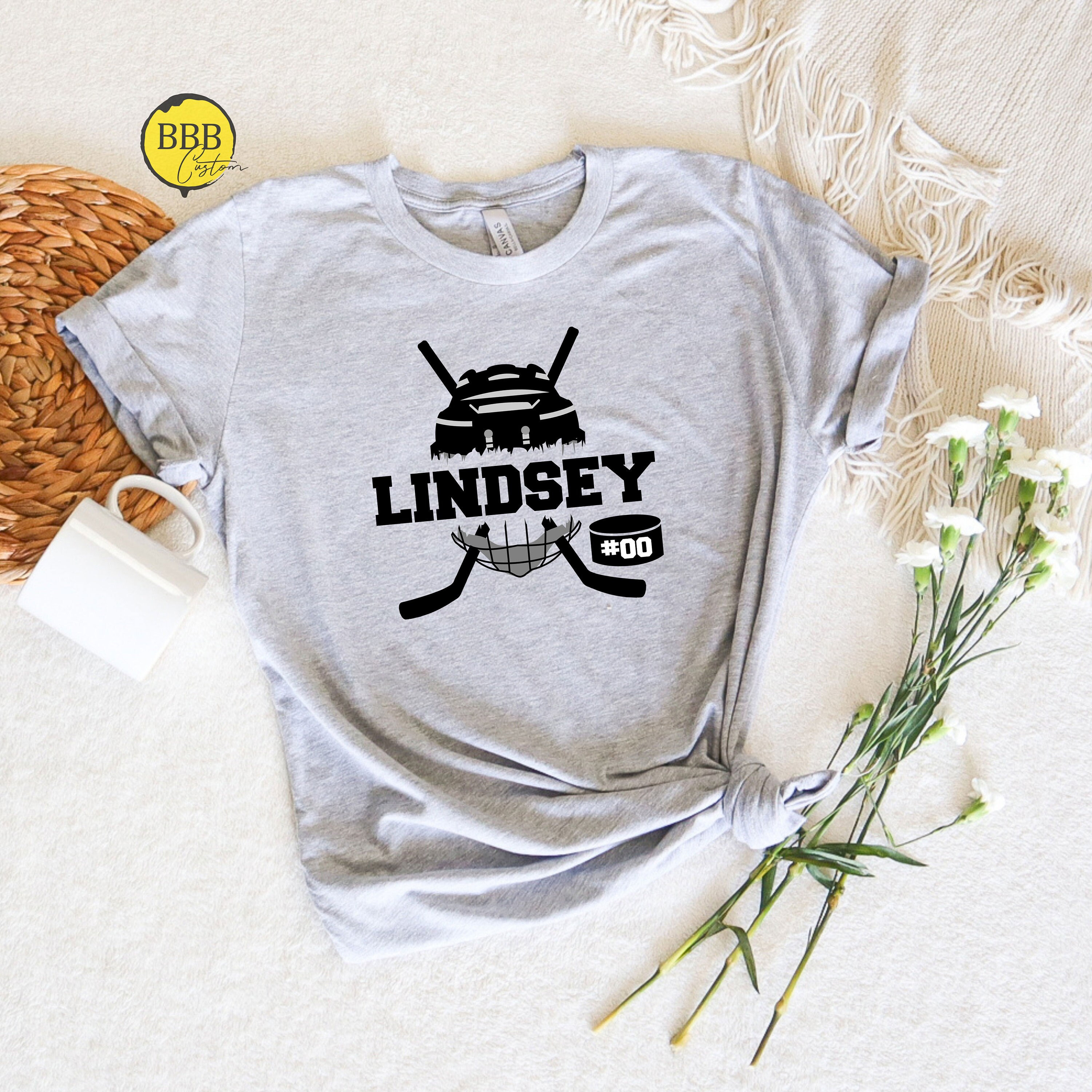 Discover Custom Hockey Name and Number Shirt,  Hockey Gift, Hockey Lover Gift, Game Day Shirt