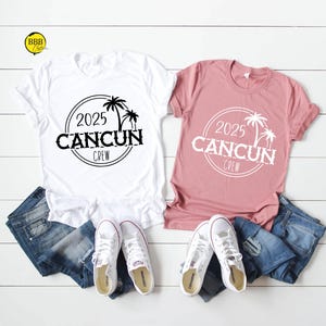 Cancun Crew 2025 Shirt, Palm Tree Shirt, Cancun Family Vacation Shirts, Cancun Vacation Shirts, Summer Holiday Shirt, Vacation Matching Tee