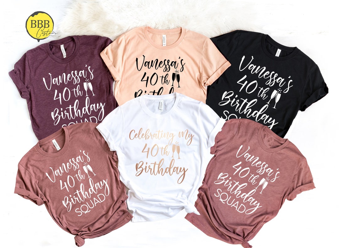 Celebrating My 40th Birthday Shirt, 40th Birthday Party Shirt, 40th