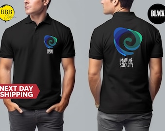 Custom Front & Back Print Polo Shirt: Business Logo, Team Apparel
