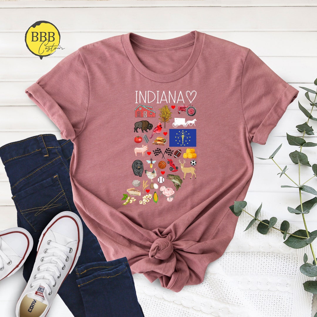 Openindiana Merchandise Indiana State Souvenir Shirt: Midwest Lover Tee - Etsy