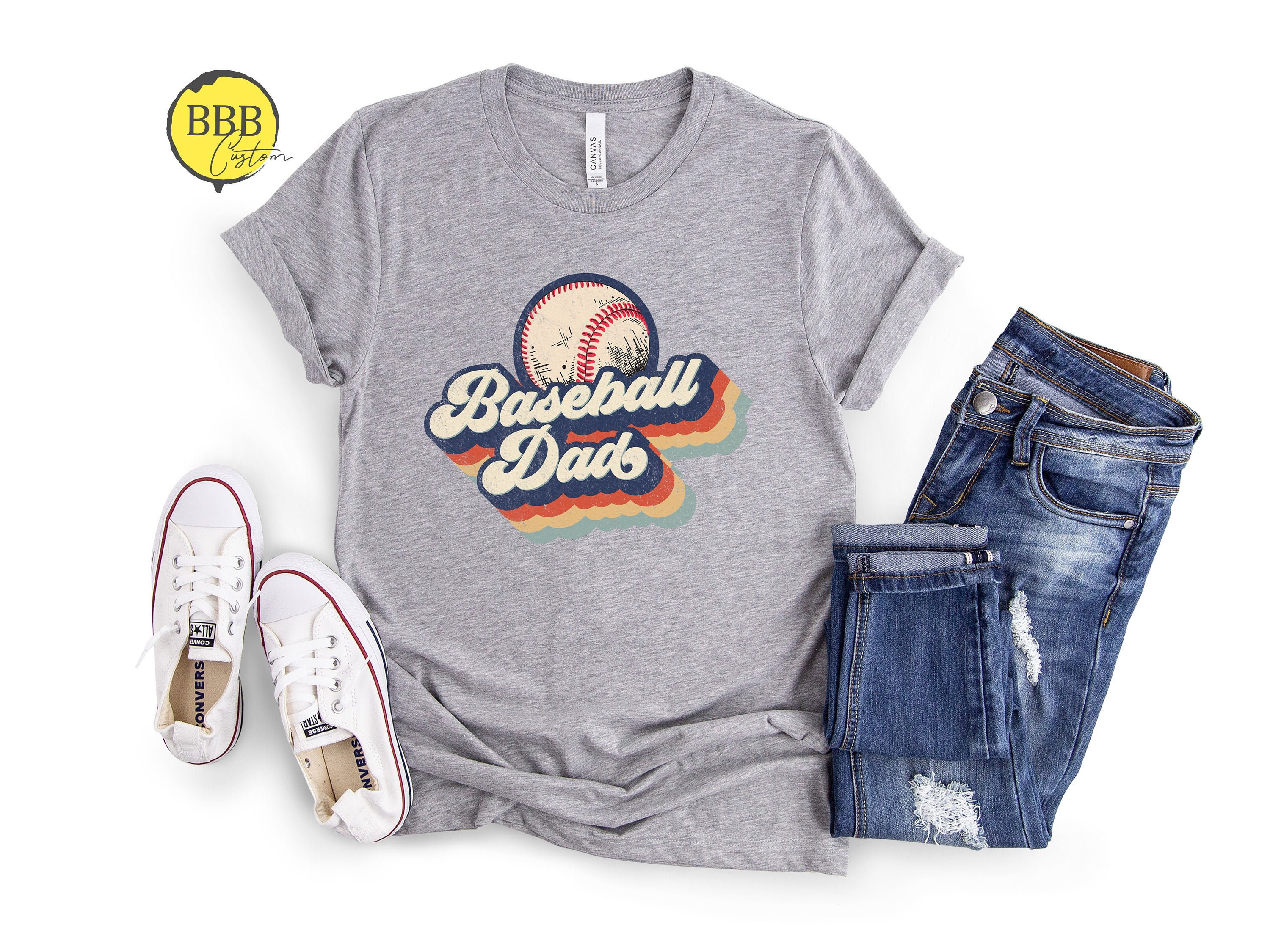 Baseball Dad Retro Shirt, Sport Dad Shirt, Baseball Dad T-Shirt
