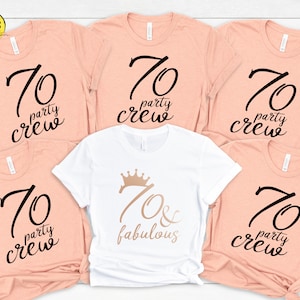 70th Birthday Shirt, 70 Birthday Shirt, 70th Birthday Shirt Women, 70 and Fabulous, Seventy Shirt, 70 Af Shirt Shirt, 70th Birthday Shirts