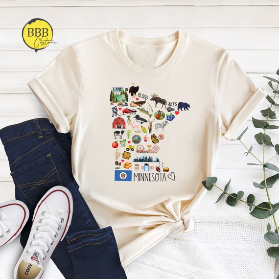 Minnesota Lover T-Shirt: Home State Souvenir Tee