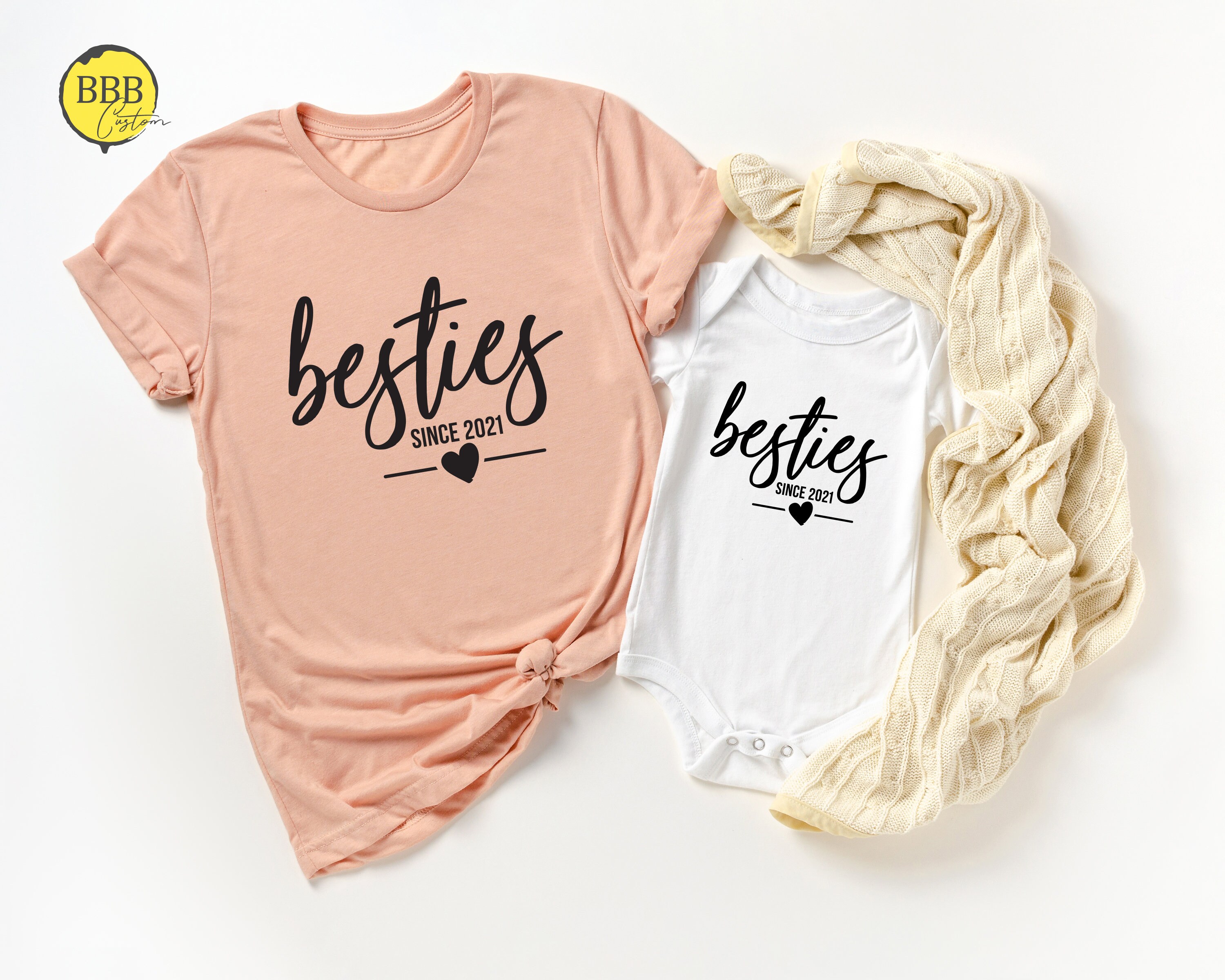 Besties Shirt Mommy and me Matching shirts Best Friends | Etsy