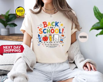 Back To School Shirt, New Year Adventure Tee, School Supplies Gift, Teacher Outfit