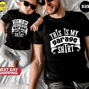 This Is My Garage Shirt, Garage Shirts, Father And Son Shirts, Gift For Husband, Matching Daddy and Me Shirts, Mechanic Shirt, New Dad Tee