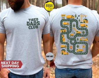 Tired Dads Club Shirt, Dad Play Tee, Funny Kids and Father Gift
