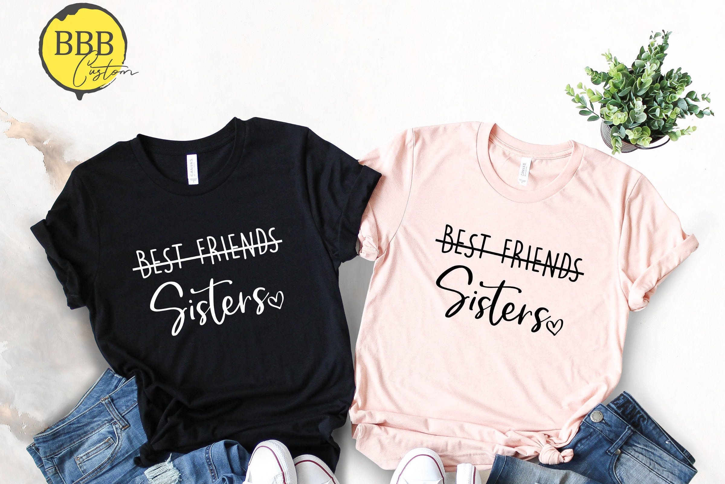 Best Friend Shirts Friend Bestie Sisters Matching Shirts Etsy