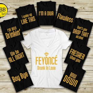 Feyonce T-shirt, Bachelorette Party Shirt,Wedding  Party Shirt, Bride Tank, Womens Party Tshirt,Bachelorette Party Tshirt. Feyonce Party Tee