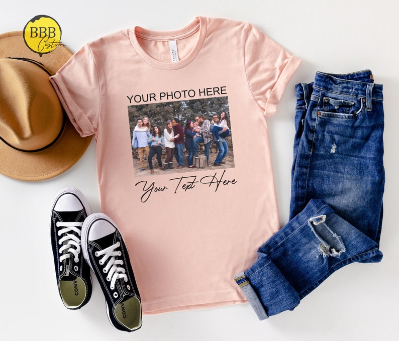 Custom Photo Shirt Custom Shirt Custom Picture Tshirt Etsy