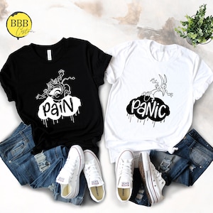 Pain And Panic Couple Shirt,Pain Shirt, Panic Shirt, Family Matching Shirt, Cool Couple Shirt