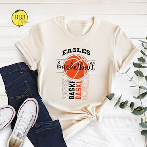 Custom Basketball Team Name Shirt, Personalized Basketball Shirts, Basketball Lover Tee, Basketball Season Gifts, School Basketball T-Shirt
