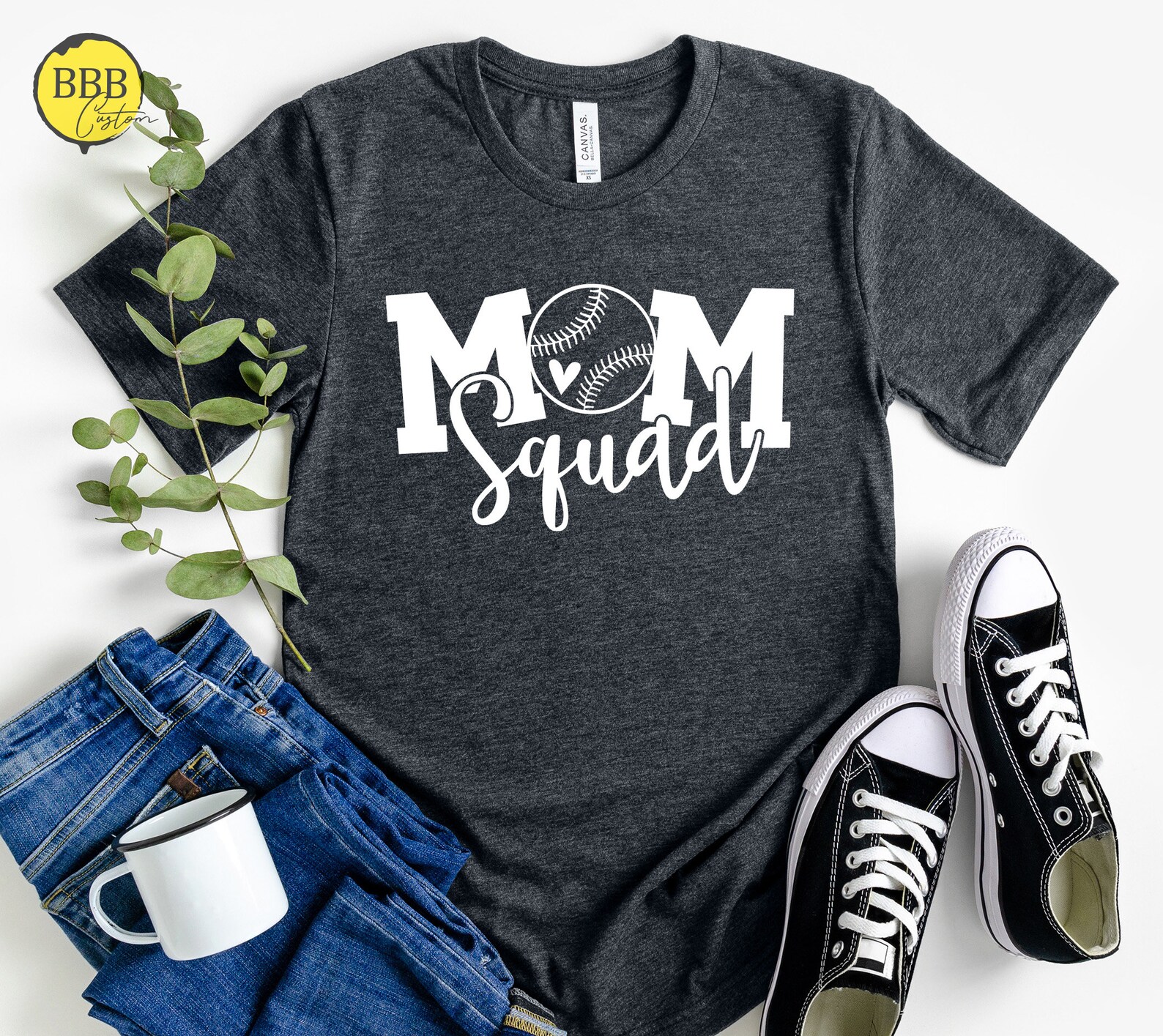 Mom Squad Shirt Baseball Mom Tee Softball Mom Shirt Etsy