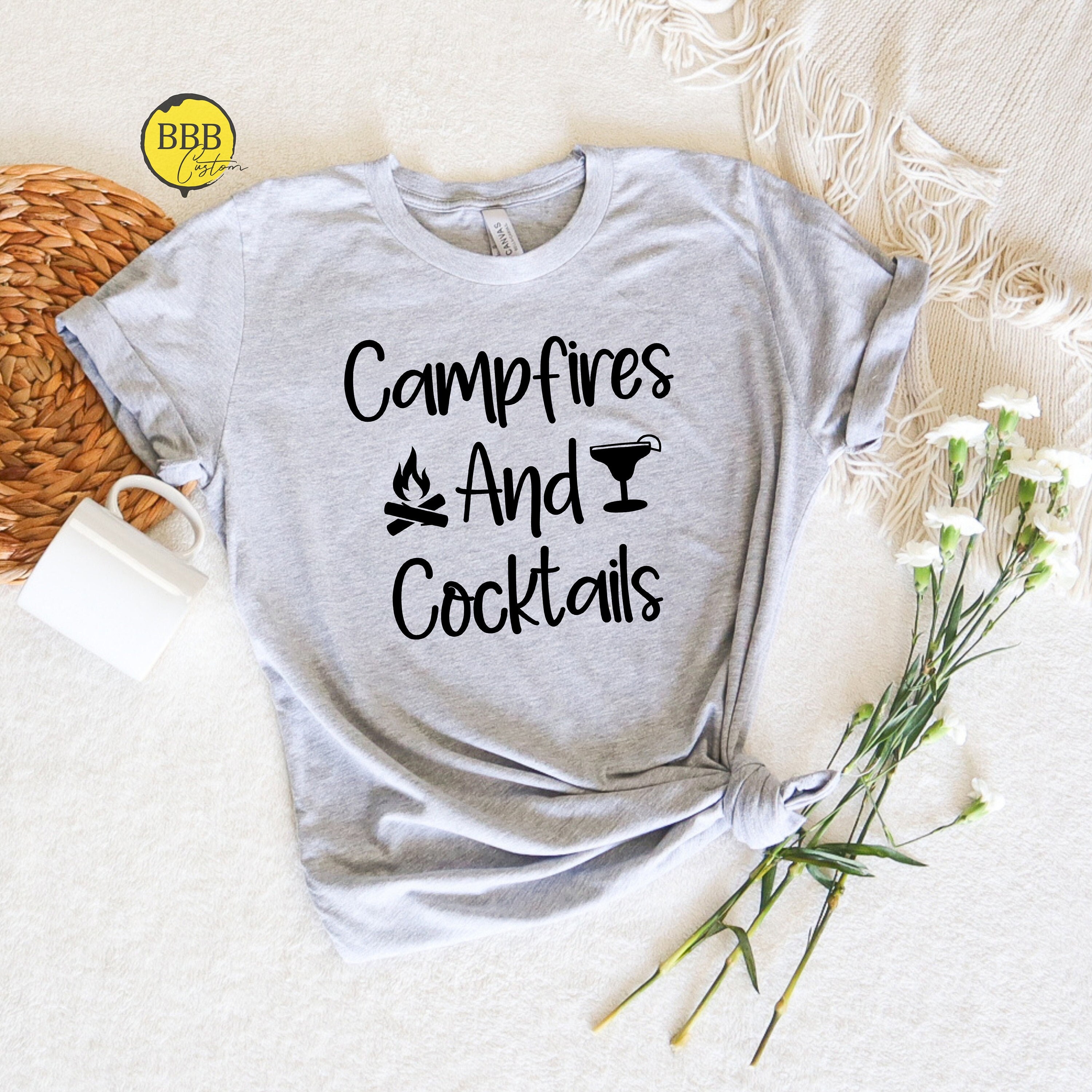 Discover Campfires And Cocktails Shirt, Camping Shirt, Camping Gift