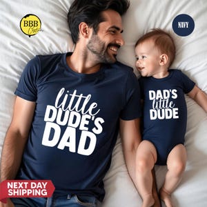 Little Dude&#39;s Dad Shirt: Matching Dad and Baby Outfit