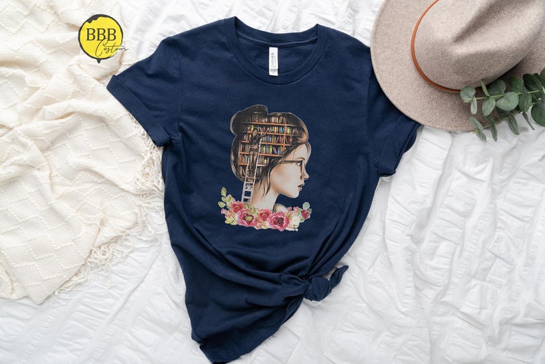 Book Lover T-Shirt: Librarian Reading Bookworm Gift bild 1