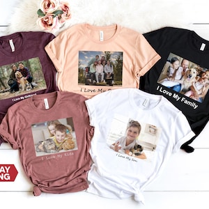 Custom Photo shirt, Custom Shirt, Custom Picture Tshirt, Birthday Photo Shirt, Holiday Gift, Family Picture Tee, Custom Image Shirt