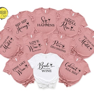 Bride On Cloud Wine Shirt, Fine Like Wine, Bridesmaid Shirts, Bachelorette Party Shirts, Bridal Party Shirts, Bachelorette Shirt, Wine Lover