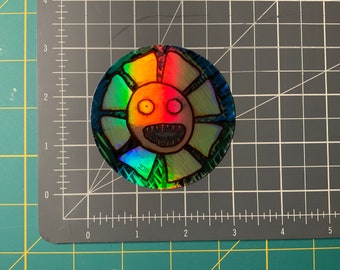 Sick Flower 3” Holographic Vinyl Sticker The Art of JDB