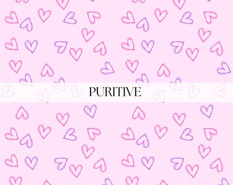 Pink heart seamless design