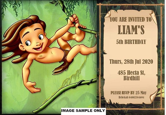 Tarzan Invitation - DIGITAL