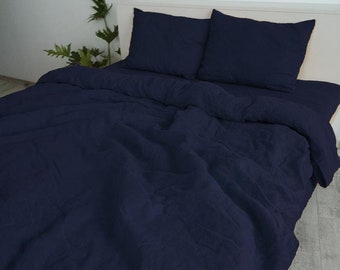 Midnight Blue Duvet Etsy