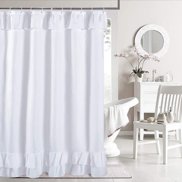 Ruffle Shower Curtain Etsy