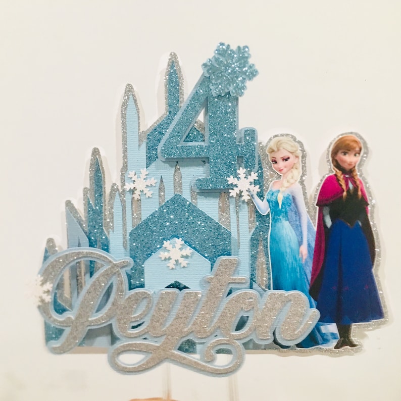 Frozen Inspired Personalized Cake Topper Frozen Cake Topper Etsy Australia