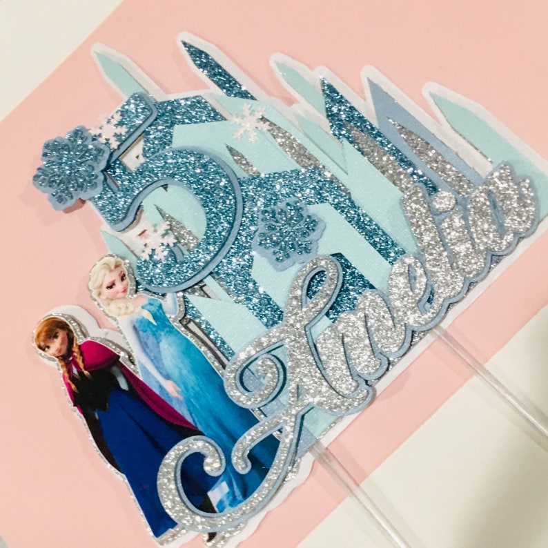 Frozen Inspired Personalized Cake Topper Frozen Cake Topper Etsy Australia
