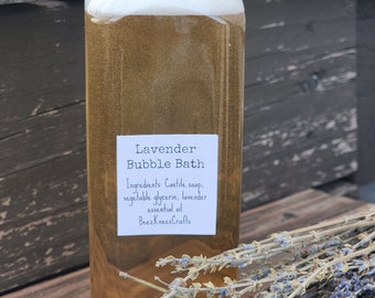All natural lavender bubble bath, Stocking stuffer, Christmas gifts, mothers day gift