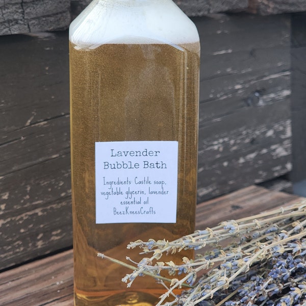 Lavender bubble bath, all natural, organic bath products, spa gift, mothers day gift