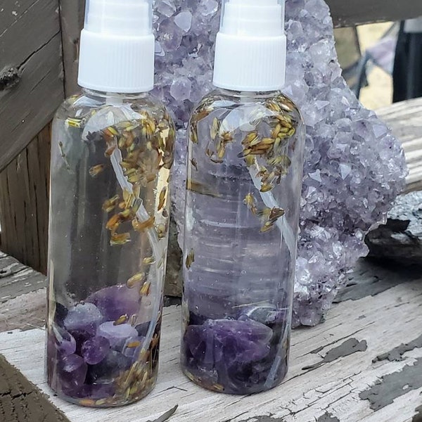 Pillow spray for sleep, lavender linen spray, pillow mist, cleansing spray, bedtime routine, aromatherapy spray, amethyst perfume