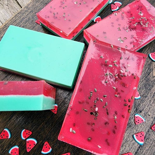 Watermelon soap bar, watermelon bath, summer soap, gift for her, birthday gift, watermelon gifts, mini soap,  gifts, mothers day gift