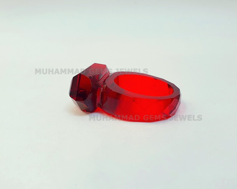 Red Ruby Full  Faceted Gemstone Made Ring, Handmade Carving Ring, Fashion Ring, Custom Rings,  Gemstone Ring, Wedding Ring Gift For Women's
