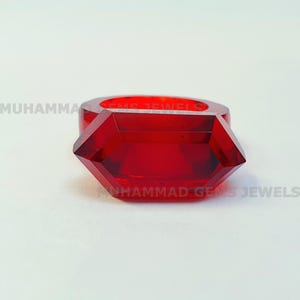 Red Ruby Full  Faceted Gemstone Made Ring, Handmade Carving Ring, Fashion Ring, Custom Rings,  Gemstone Ring, Wedding Ring Gift For Women's