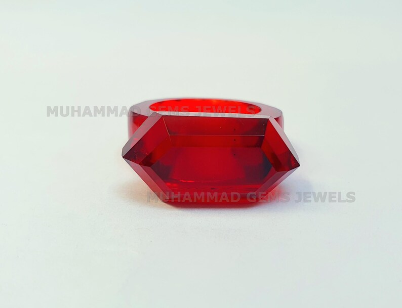 Red Ruby Full  Faceted Gemstone Made Ring, Handmade Carving Ring, Fashion Ring, Custom Rings,  Gemstone Ring, Wedding Ring Gift For Women's