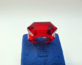 Full Faceted Gemstone Ring | Hand Carved Custom Ring | Fashion Statement or Wedding Gift Ring for Women