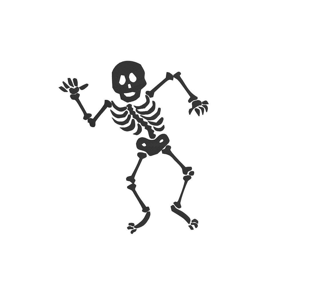Skeleton Embroidery - Etsy
