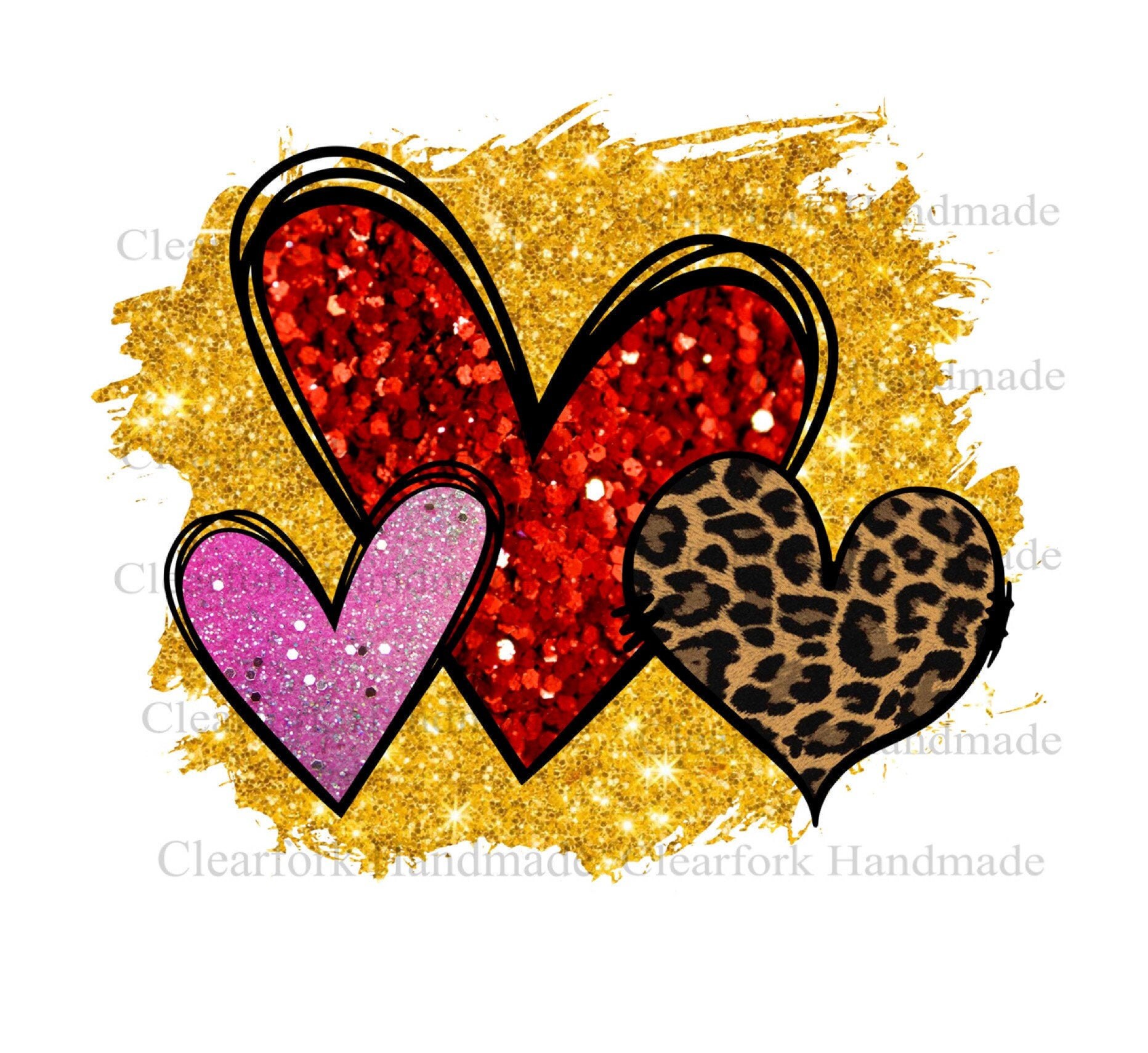 Hearts PNG for Sublimation - Etsy