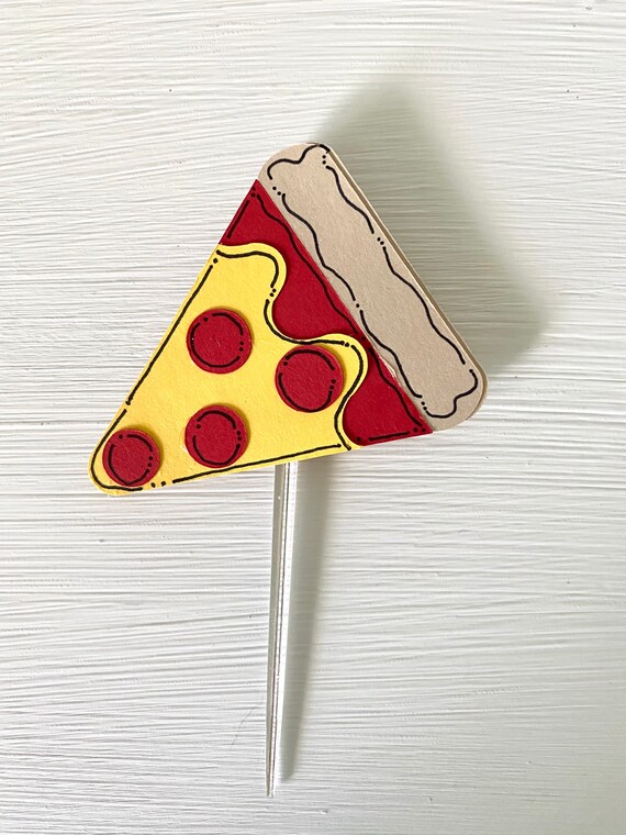 Pizza Cupcake Toppers Etsy