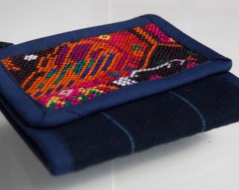 Guatemalan colorful fabric wallet B006