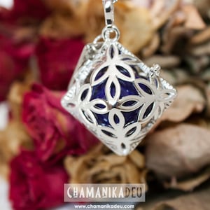 Angel caller dark violet silver diamond 20 MM 5733
