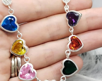 Hearts of the 7 Archangels Crystal bracelet