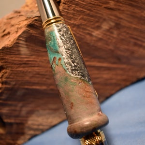 Hybrid wood handcrafted turned pen - Twist type - great gift, OOAK, streamline, comfortable writing pen, refillable.