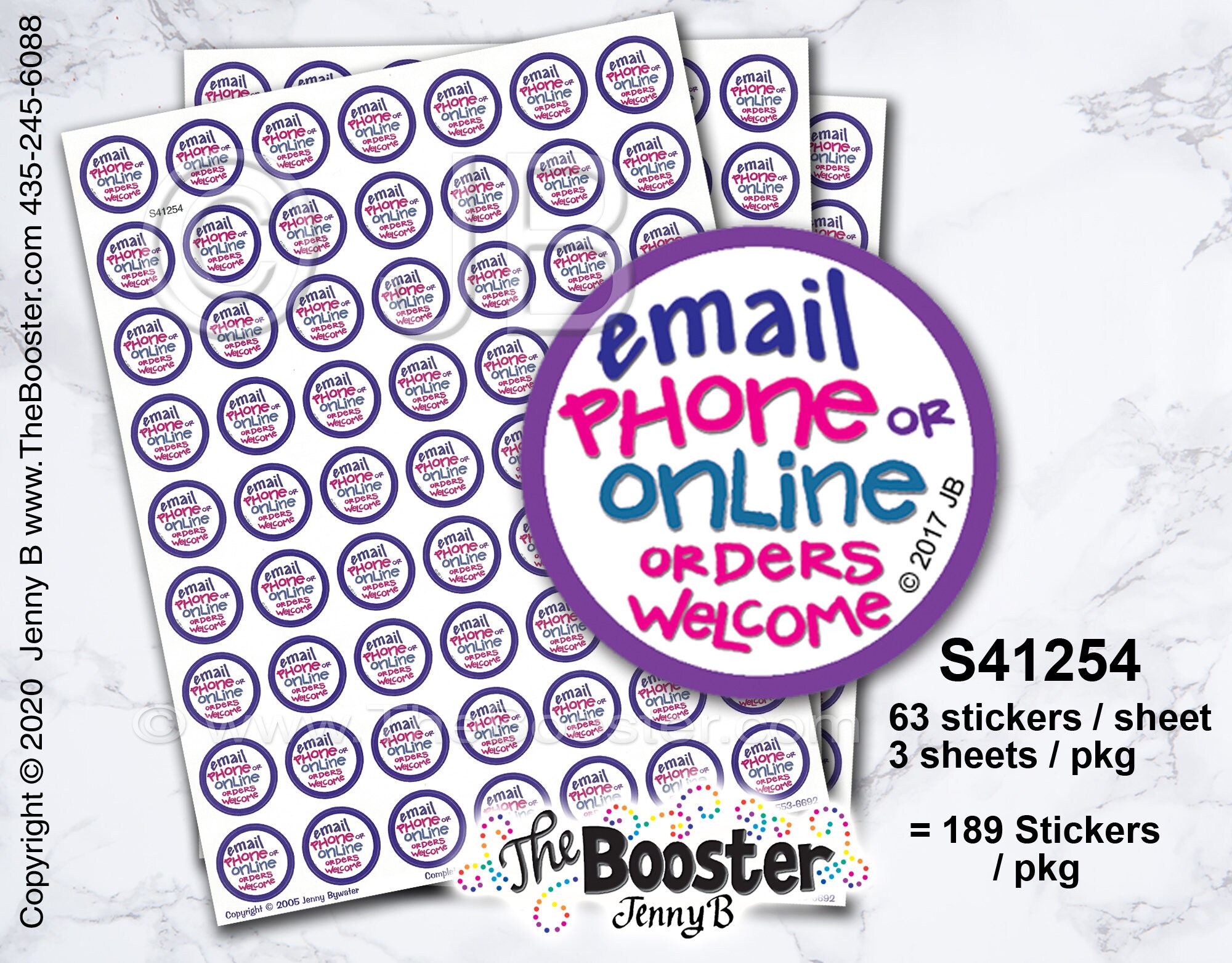 Email Marketing Sticker EMAIL Phone Online Orders SALES STICKERS - Identify Products / Reasons ...