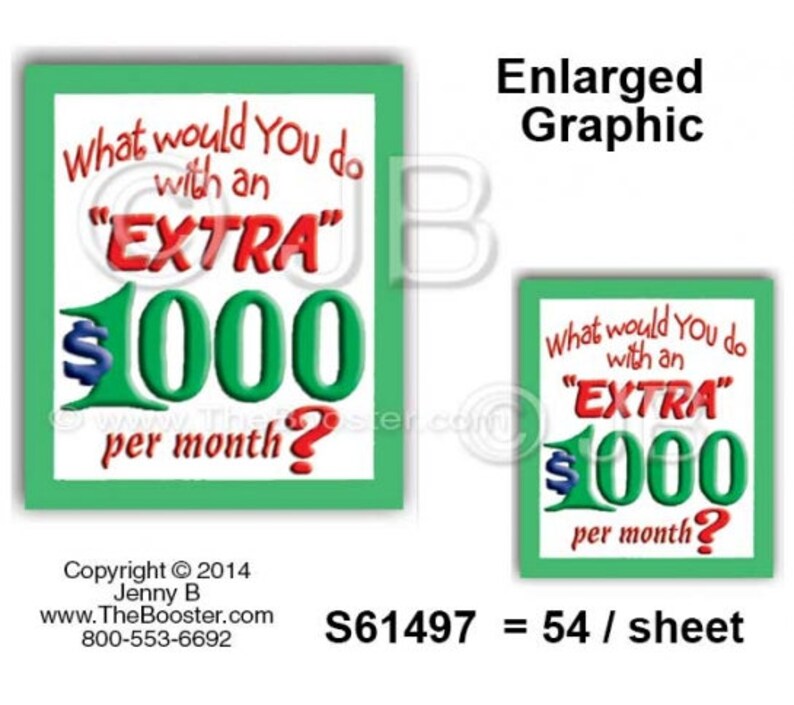 What do with Extra 1000 per month RECRUIT STICKERS Sponsor / Career / Curiosity / Team / Details / Inform / Attention / Company image 3