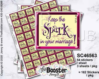 Keep Spark Marriage SALES STICKERS - Identify Products / Reasons to Buy / Curiosity / Benefits / Details / Inform / Draw Attention / Gifts