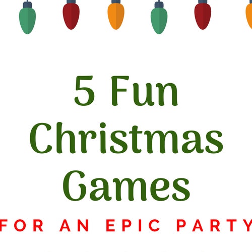 Holiday Party Game for the Entire Family 5 Fun Christmas - Etsy