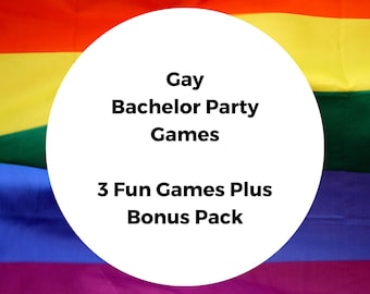 Giochi per feste di addio al celibato gay: caccia al tesoro e drink (download digitale)